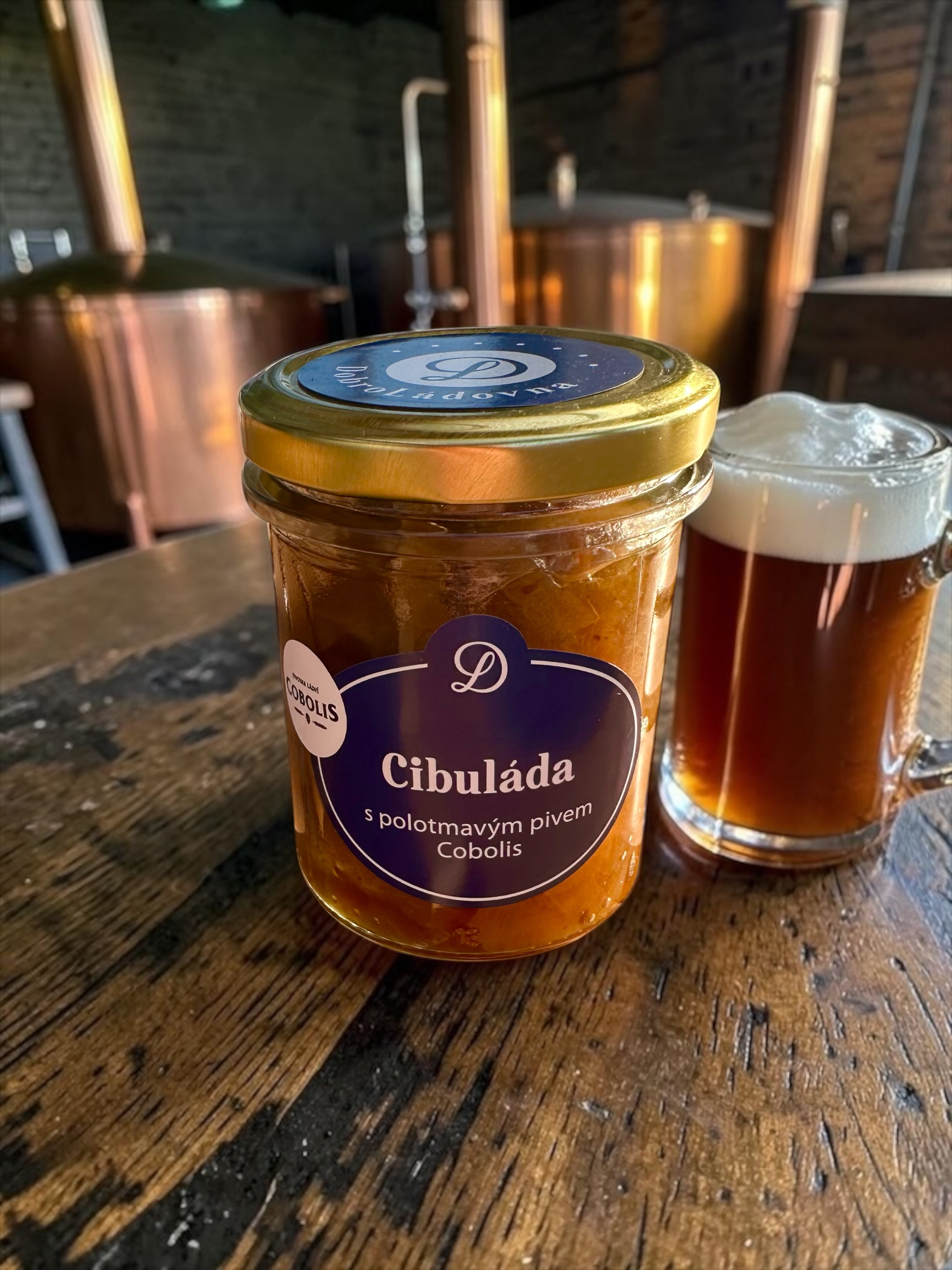 Cibuláda s polotmavým pivem Cobolis