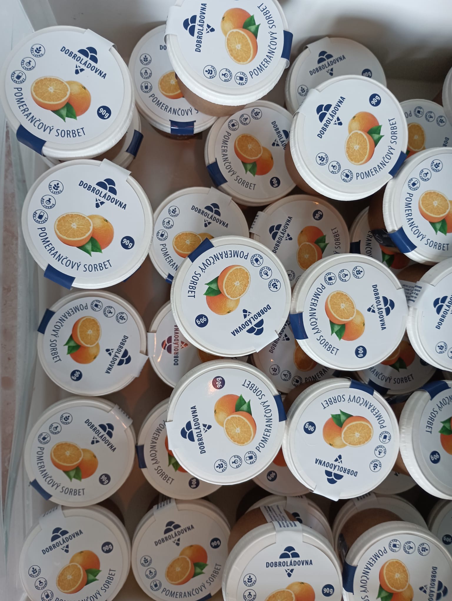 Řemeslná zmrzlina Varianta produkru: Citrónový sorbet
